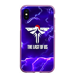 Чехол iPhone XS Max матовый The last of us storm ney year, цвет: 3D-фиолетовый