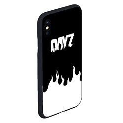 Чехол iPhone XS Max матовый Dayz огонь апокалипсис, цвет: 3D-черный — фото 2