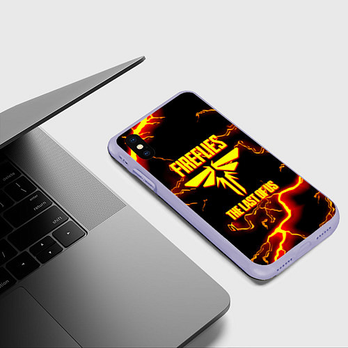 Чехол iPhone XS Max матовый The Last of Us thunderstorm / 3D-Светло-сиреневый – фото 3