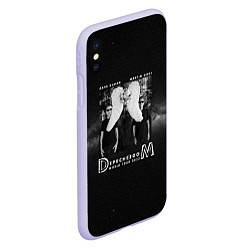 Чехол iPhone XS Max матовый Depeche Mode - Memento mori worldwilde tour, цвет: 3D-светло-сиреневый — фото 2