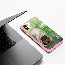 Чехол iPhone XS Max матовый Sousou no Frieren Фрирен Frog, цвет: 3D-баблгам — фото 2