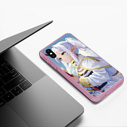 Чехол iPhone XS Max матовый Sousou no Frieren stand, цвет: 3D-розовый — фото 2