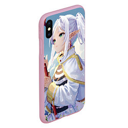 Чехол iPhone XS Max матовый Sousou no Frieren stand, цвет: 3D-розовый — фото 2