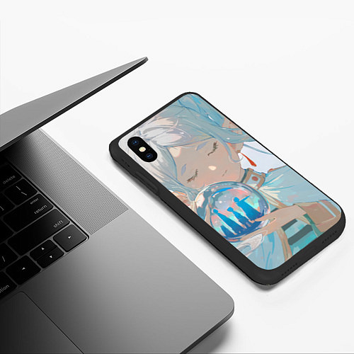 Чехол iPhone XS Max матовый Sousou no Frieren / 3D-Черный – фото 3