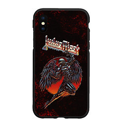 Чехол iPhone XS Max матовый Painkiller Judas Priest, цвет: 3D-черный