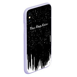 Чехол iPhone XS Max матовый Three days grace rock band, цвет: 3D-светло-сиреневый — фото 2