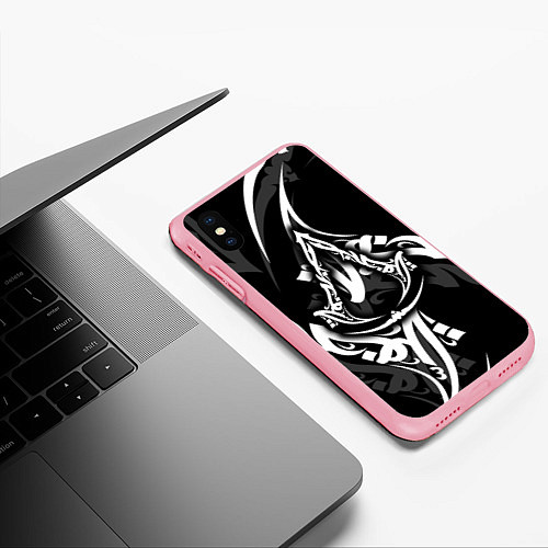 Чехол iPhone XS Max матовый Assassins Creed: Mirage - каллиграфия / 3D-Баблгам – фото 3