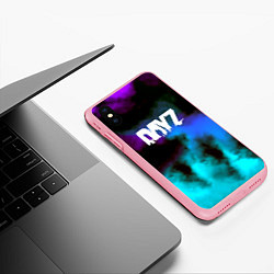 Чехол iPhone XS Max матовый Dayz неоновый космос, цвет: 3D-баблгам — фото 2