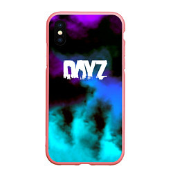 Чехол iPhone XS Max матовый Dayz неоновый космос, цвет: 3D-баблгам