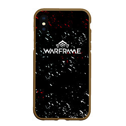 Чехол iPhone XS Max матовый Warframe краски пали текстура, цвет: 3D-коричневый