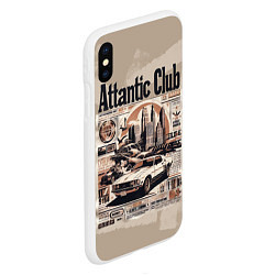 Чехол iPhone XS Max матовый Attantic club, цвет: 3D-белый — фото 2