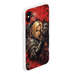 Чехол iPhone XS Max матовый Edward Elric - Fullmetal Alchemist, цвет: 3D-белый — фото 2