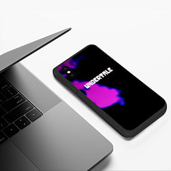 Чехол iPhone XS Max матовый Undertale neon splash, цвет: 3D-черный — фото 2