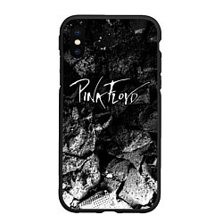 Чехол iPhone XS Max матовый Pink Floyd black graphite, цвет: 3D-черный