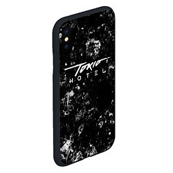Чехол iPhone XS Max матовый Tokio Hotel black ice, цвет: 3D-черный — фото 2
