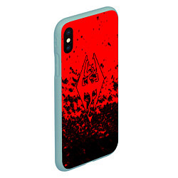 Чехол iPhone XS Max матовый The elder scrolls краски, цвет: 3D-мятный — фото 2