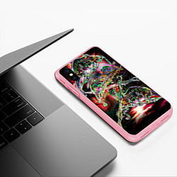 Чехол iPhone XS Max матовый Хамелеоновый рейв, цвет: 3D-баблгам — фото 2