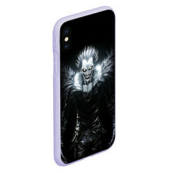 Чехол iPhone XS Max матовый Ryuk - Тетрадь смерти, цвет: 3D-светло-сиреневый — фото 2