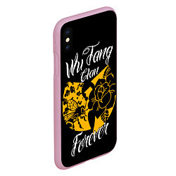 Чехол iPhone XS Max матовый Wu tang forever, цвет: 3D-розовый — фото 2