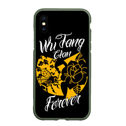 Чехол iPhone XS Max матовый Wu tang forever, цвет: 3D-темно-зеленый