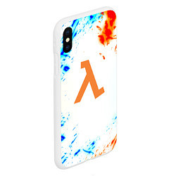 Чехол iPhone XS Max матовый Half life ржавые краски фримен, цвет: 3D-белый — фото 2