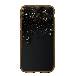Чехол iPhone XS Max матовый Золотая пыль, цвет: 3D-коричневый