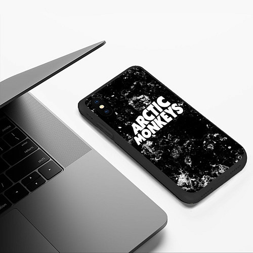 Чехол iPhone XS Max матовый Arctic Monkeys black ice / 3D-Черный – фото 3