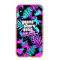 Чехол iPhone XS Max матовый GTA vice city steel, цвет: 3D-баблгам