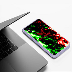 Чехол iPhone XS Max матовый Valorant flame fire, цвет: 3D-светло-сиреневый — фото 2