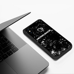 Чехол iPhone XS Max матовый Nickelback black ice, цвет: 3D-черный — фото 2