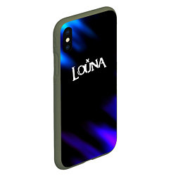 Чехол iPhone XS Max матовый Louna neon bend, цвет: 3D-темно-зеленый — фото 2