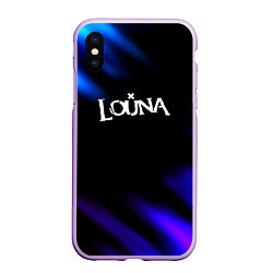 Чехол iPhone XS Max матовый Louna neon bend, цвет: 3D-сиреневый