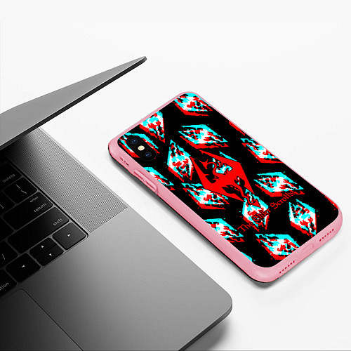 Чехол iPhone XS Max матовый Elder scrolls glitch / 3D-Баблгам – фото 3