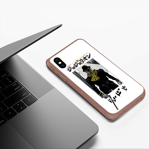Чехол iPhone XS Max матовый JoJo Wonder of U / 3D-Коричневый – фото 3
