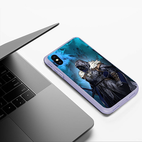 Чехол iPhone XS Max матовый Нежеланно бессмертный авантюрист - упырь / 3D-Светло-сиреневый – фото 3