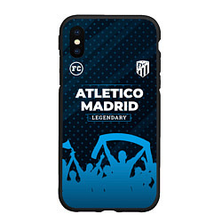 Чехол iPhone XS Max матовый Atletico Madrid legendary форма фанатов, цвет: 3D-черный