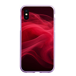 Чехол iPhone XS Max матовый Дым бордо, цвет: 3D-сиреневый