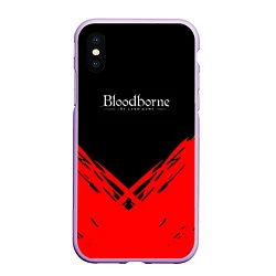 Чехол iPhone XS Max матовый Bloodborne souls краски, цвет: 3D-сиреневый