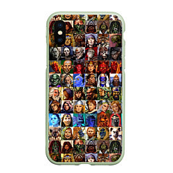 Чехол iPhone XS Max матовый Портреты всех героев
