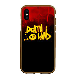 Чехол iPhone XS Max матовый Death land Bokuyaba, цвет: 3D-коричневый