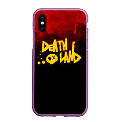 Чехол iPhone XS Max матовый Death land Bokuyaba, цвет: 3D-фиолетовый