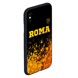 Чехол iPhone XS Max матовый Roma - gold gradient посередине, цвет: 3D-черный — фото 2