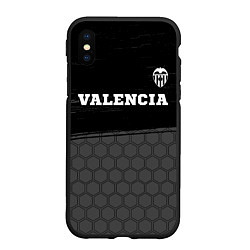 Чехол iPhone XS Max матовый Valencia sport на темном фоне посередине, цвет: 3D-черный