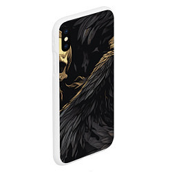 Чехол iPhone XS Max матовый Останки падших ангелов, цвет: 3D-белый — фото 2