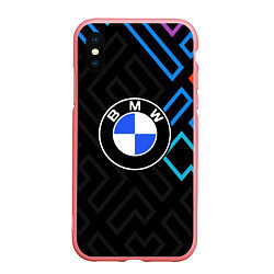 Чехол iPhone XS Max матовый Bmw абстракция, цвет: 3D-баблгам