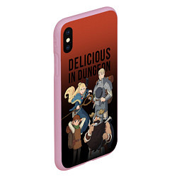 Чехол iPhone XS Max матовый Delicious in Dungeon, цвет: 3D-розовый — фото 2