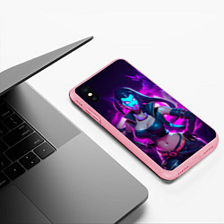 Чехол iPhone XS Max матовый League of Legends Kaisa Kda style, цвет: 3D-баблгам — фото 2