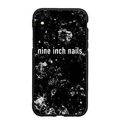 Чехол iPhone XS Max матовый Nine Inch Nails black ice, цвет: 3D-черный