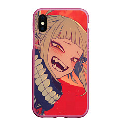 Чехол iPhone XS Max матовый Моя геройская академия Himiko Toga, цвет: 3D-малиновый