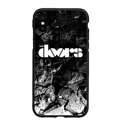 Чехол iPhone XS Max матовый The Doors black graphite